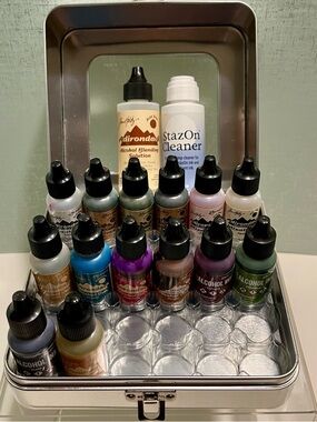 TIM HOLTZ Adirondack Alcohol Ink Set with StazOn Cleaner - Multi Color